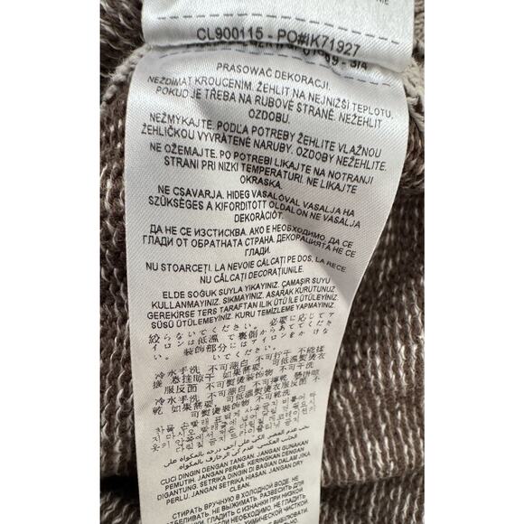 GUESS Los Angeles Mens Medium Shawl Collar Half Zip Sweater Cotton Knit Brown - Picture 10 of 14